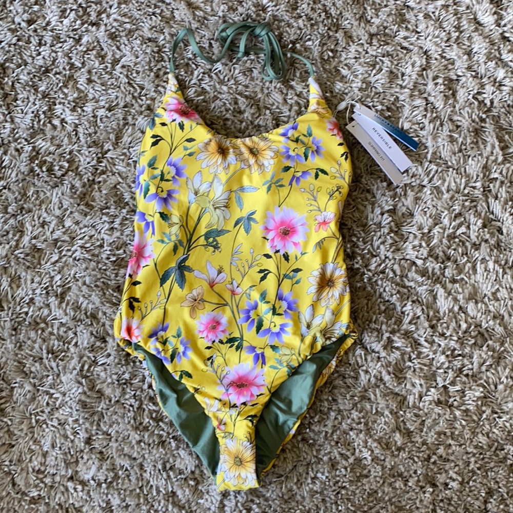 Floral one piece swimsuit
